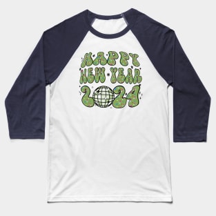 Happy New Year - 2024 (Ball-Shaped) Baseball T-Shirt